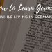 learning German in Germany