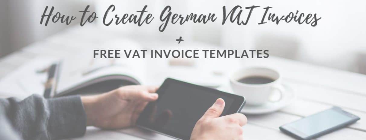 How To Create German Vat Invoice Free Invoice Templates Mademoiselle In De