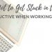 stay productive working from home