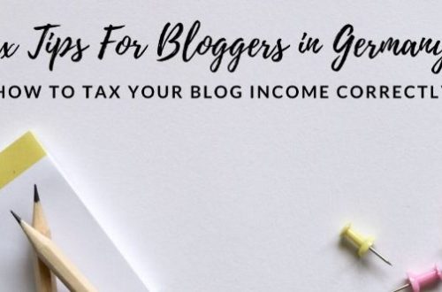 taxes for bloggers in germany